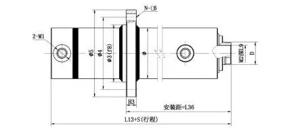 Υδραυλικός κύλινδρος σύνδεσης κεντρικής φλάντζας